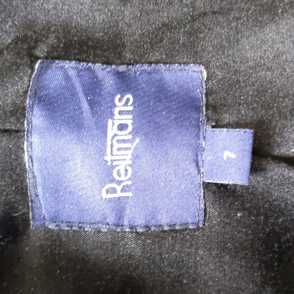 Woman's Black Wool Blend Coat, 3/4 Length, Double Breasted, Size 7, Pockets - Picture 6 of 6